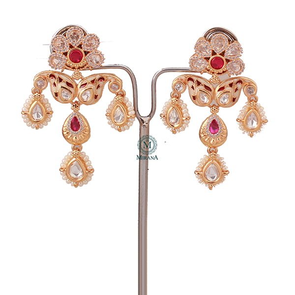 Sunhari Pearl Meenakari Polki Choker Set