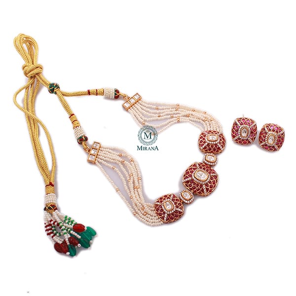 Anantika Ruby Polki Designer Choker Set