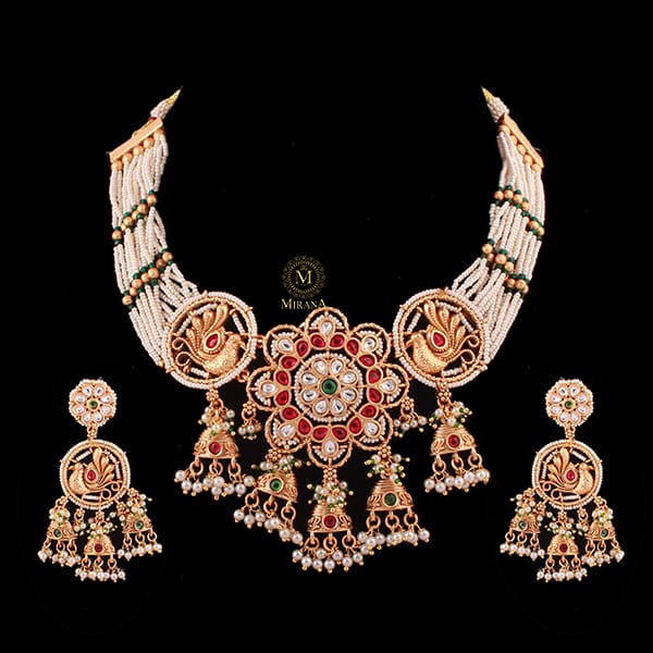 Nayantara Pearl Antique Designer Choker Set