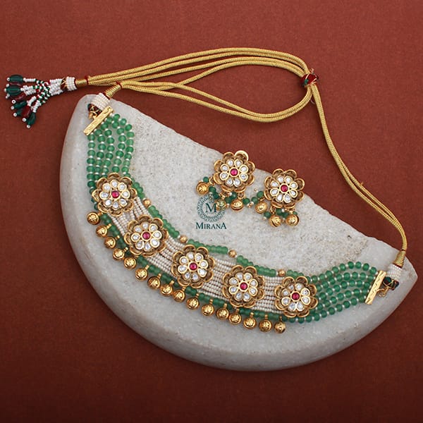 Phool Antique Designer Choker Set