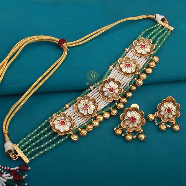 Phool Antique Designer Choker Set