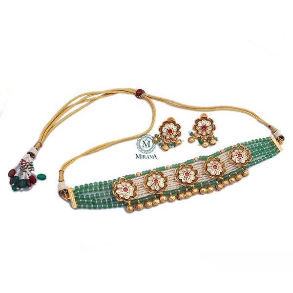 Phool Antique Designer Choker Set