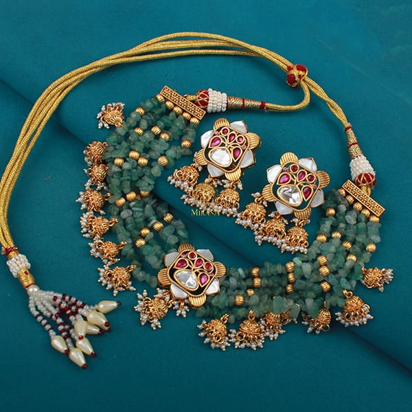 Ritvika Pearl MOP Polki Designer Choker Set