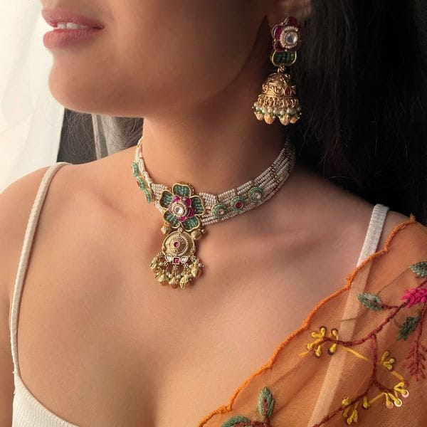 Gulaab Antique Designer Choker Set