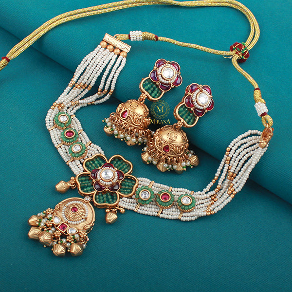 Gulaab Antique Designer Choker Set