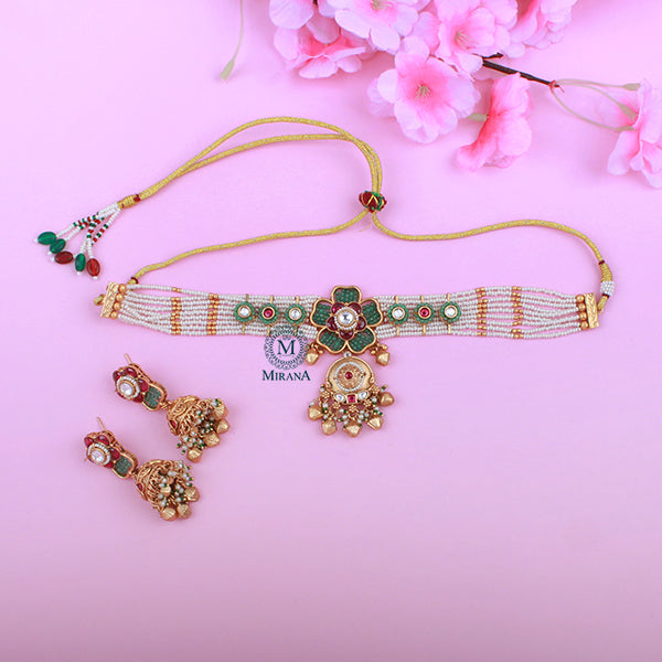 Gulaab Antique Designer Choker Set