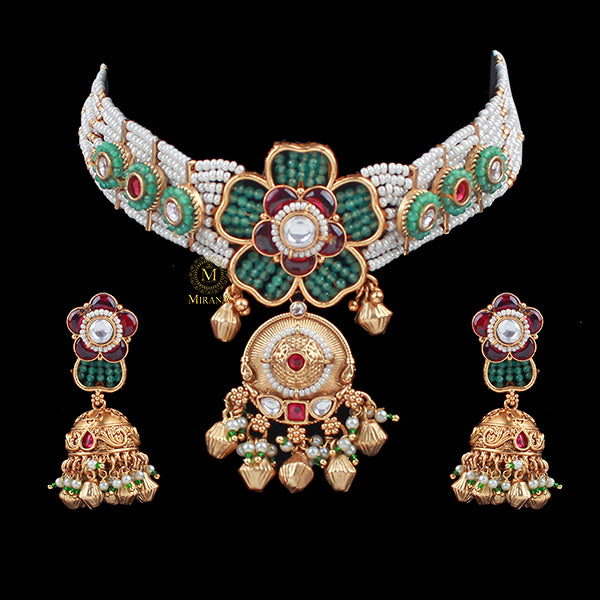 Gulaab Antique Designer Choker Set