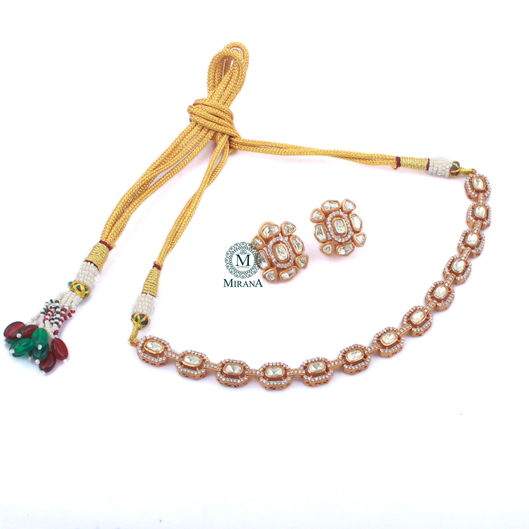 Harshi Moissanite Designer Choker Set