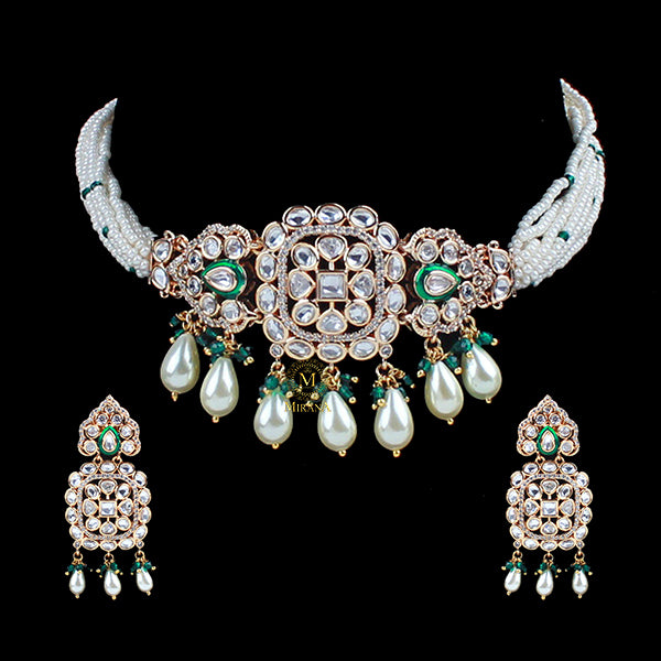 Urvi Polki Designer Choker Set