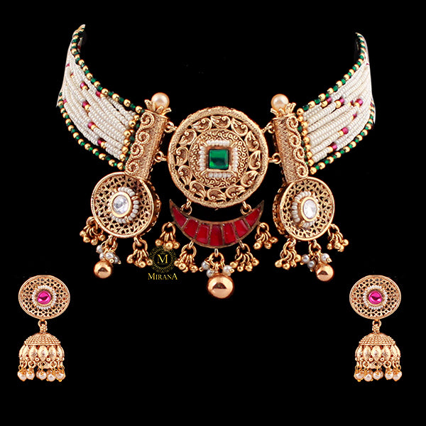 Tarana Antique Designer Choker Set