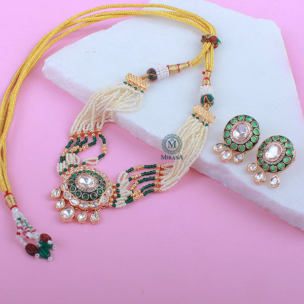 Madhvi Polki Designer Choker Set