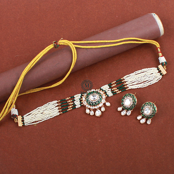 Madhvi Polki Designer Choker Set