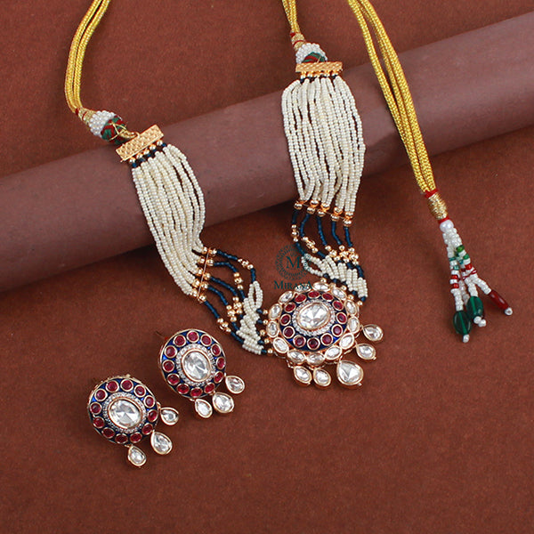 Madhvi Polki Designer Choker Set