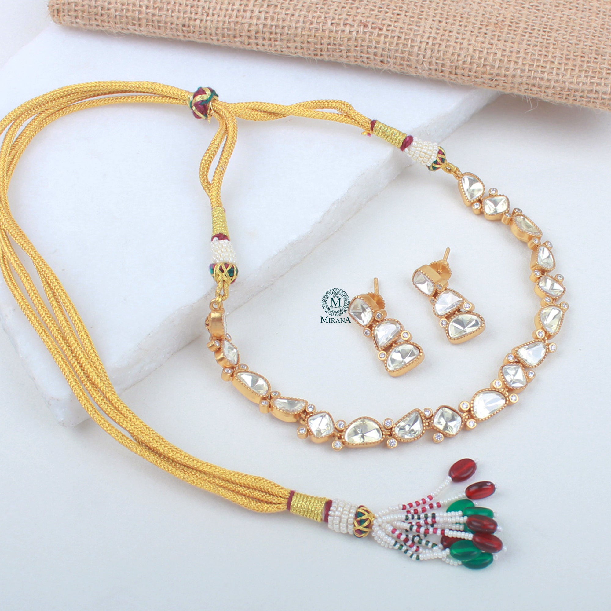 Veesha Moissanite Designer Choker Set