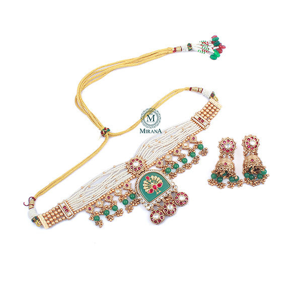 Vruti Antique Designer Choker Set