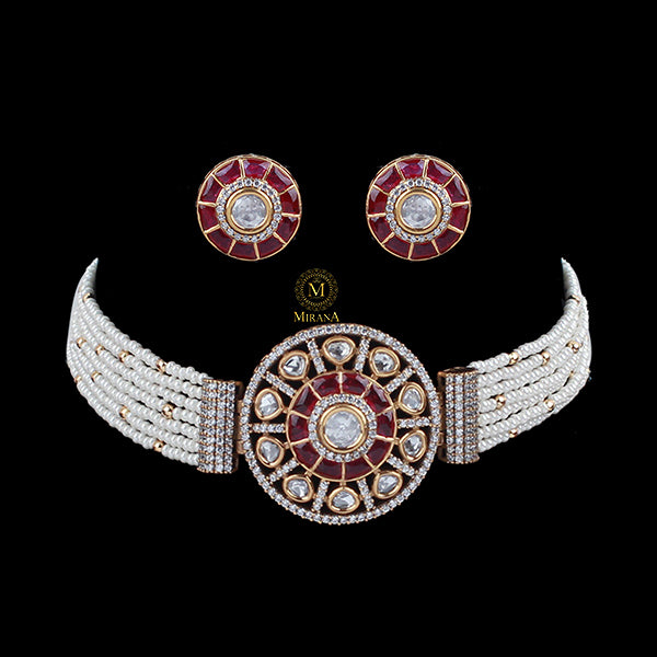 Fena Polki Designer Choker Set