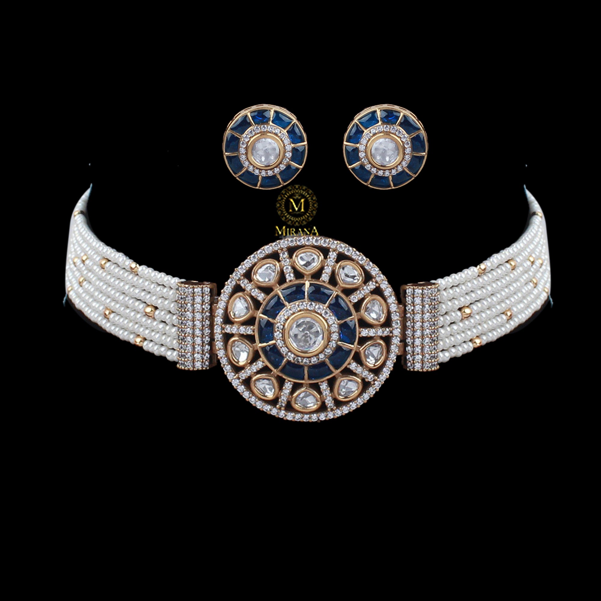 Fena Polki Designer Choker Set