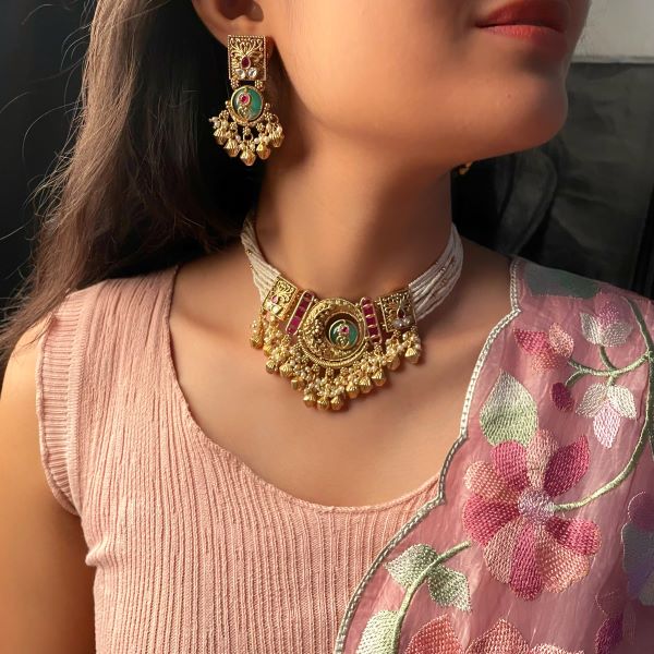 Deesha Antique Designer Choker Set