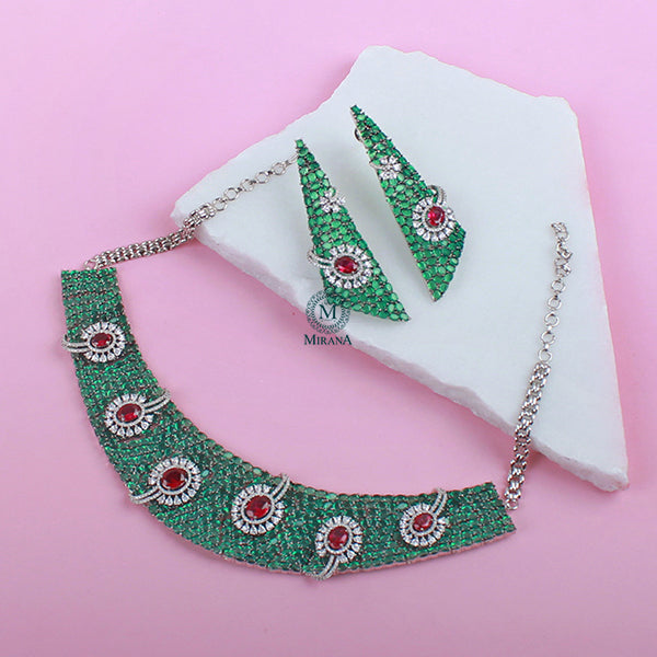 Riva CZ Designer Choker Set