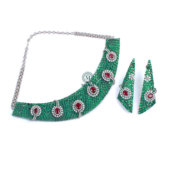 Riva CZ Designer Choker Set