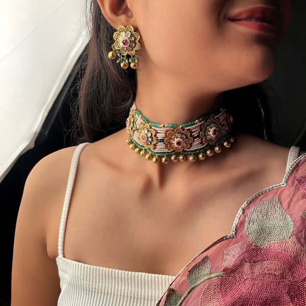 Beena Antique Designer Choker Set