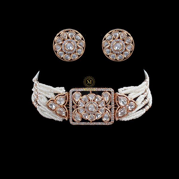 Krisha Polki Designer Choker Set