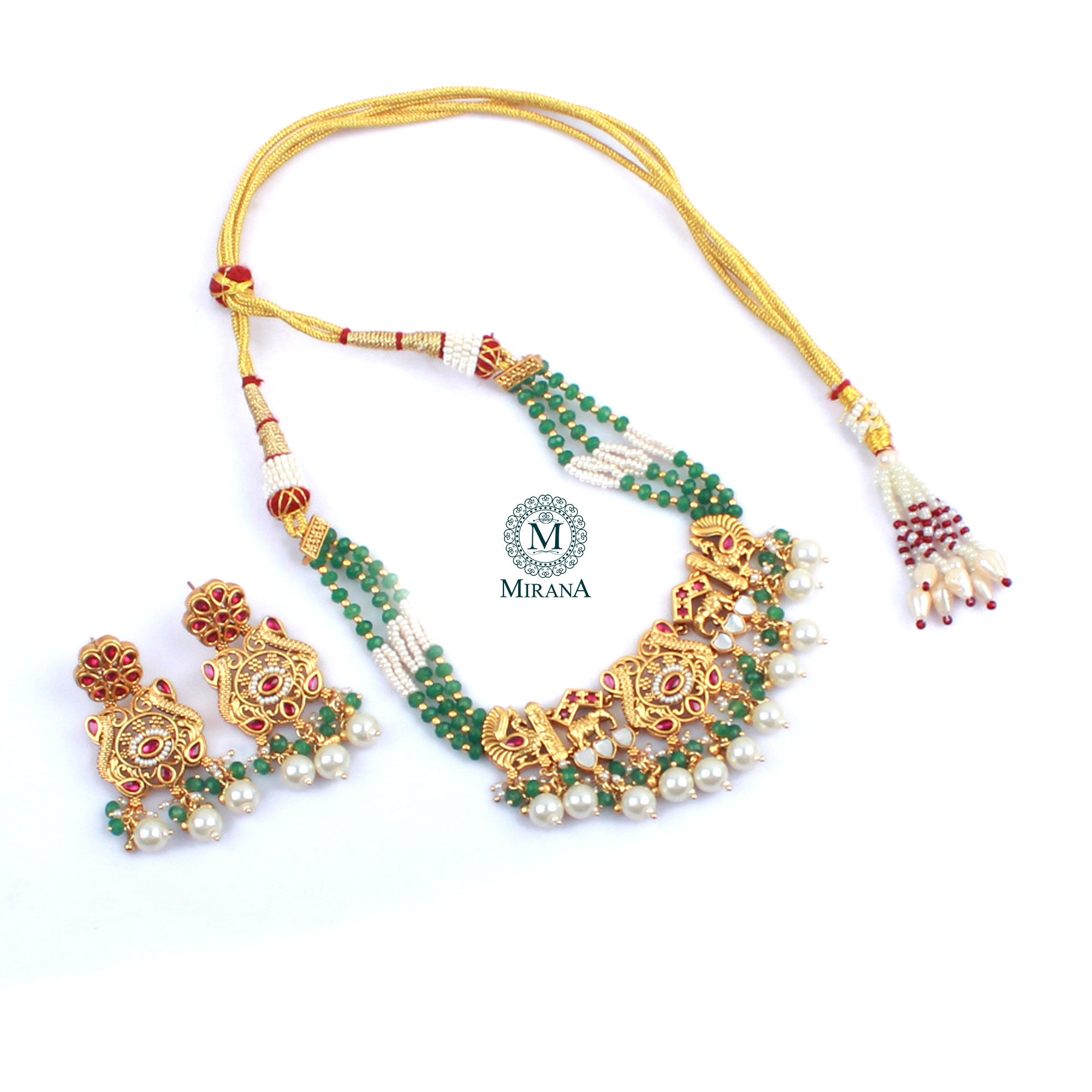 Dharya MOP Antique Designer Choker Set