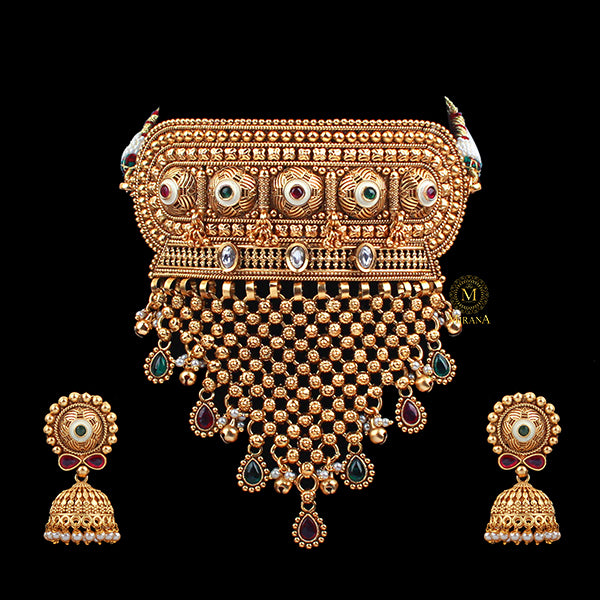 Aarvi Antique Designer Choker Set