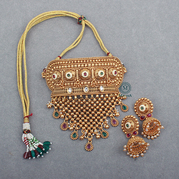 Aarvi Antique Designer Choker Set