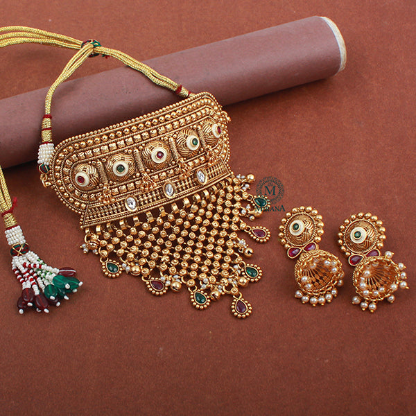 Aarvi Antique Designer Choker Set