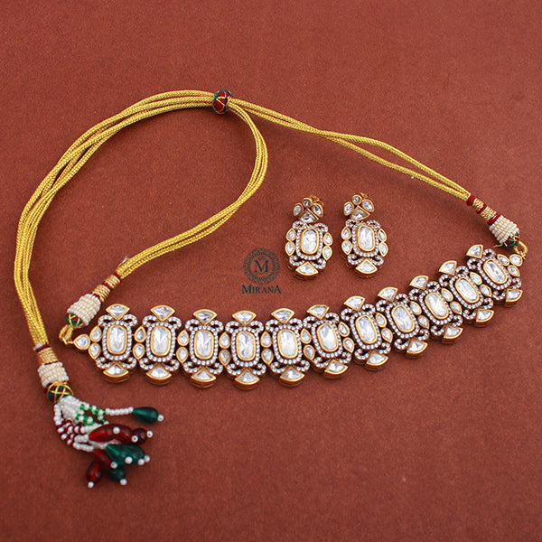 Riya Polki Designer Choker Set