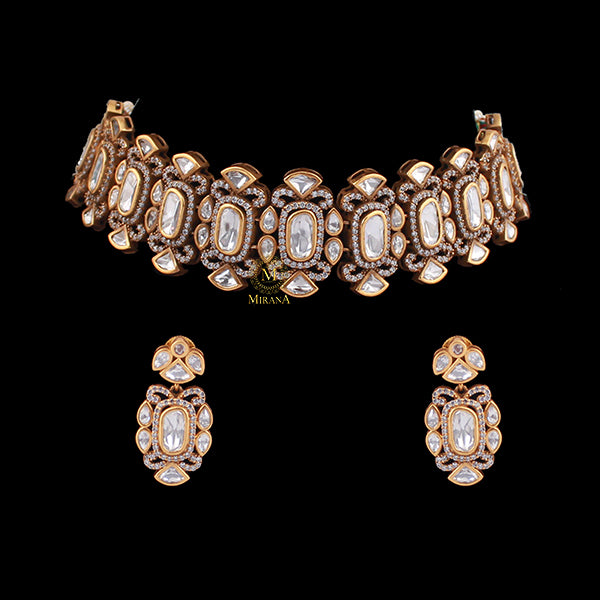 Riya Polki Designer Choker Set
