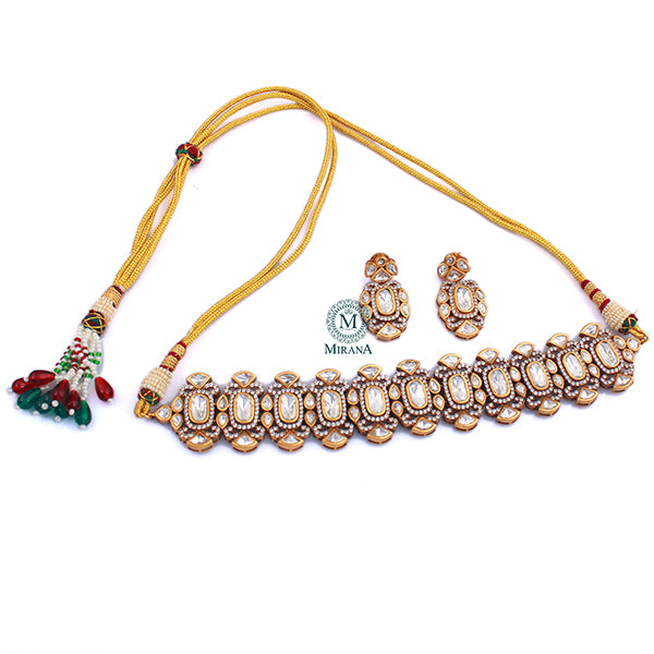 Riya Polki Designer Choker Set