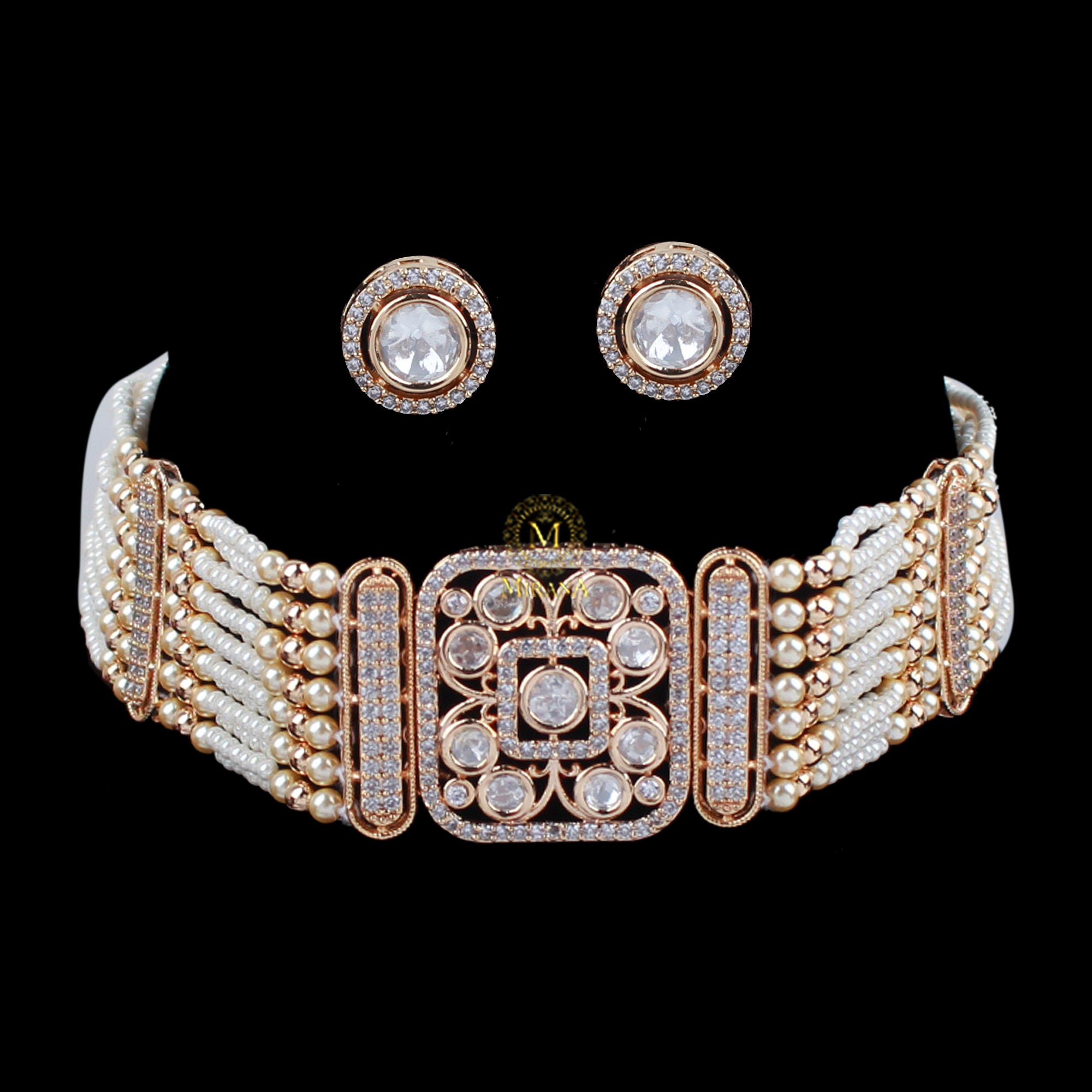 Lakshita Polki Designer Choker Set