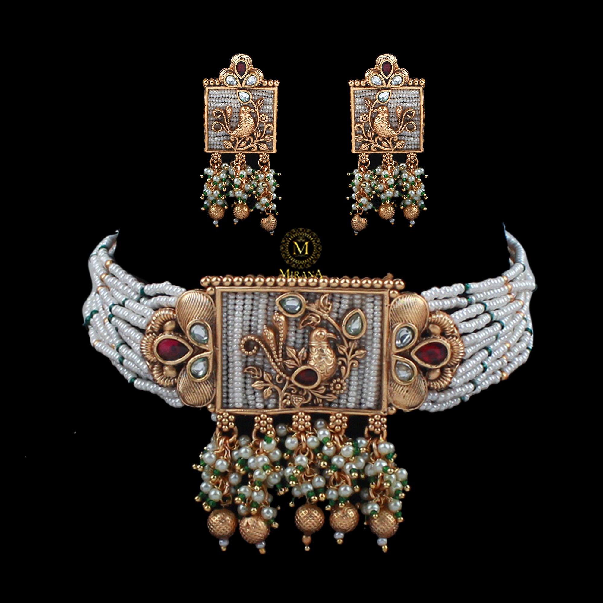 Morni Antique Designer Choker Set