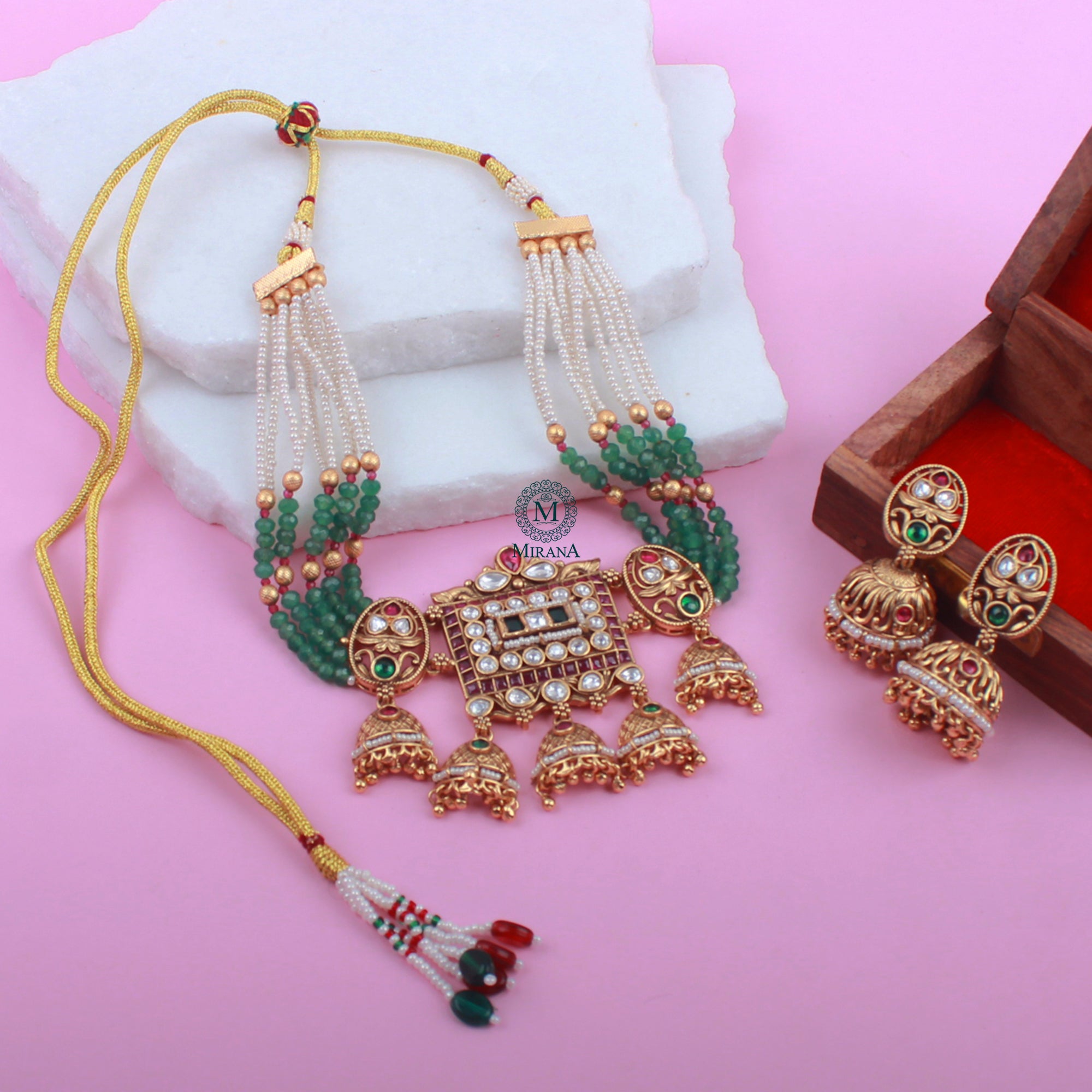 Idhaya Antique Designer Choker Set