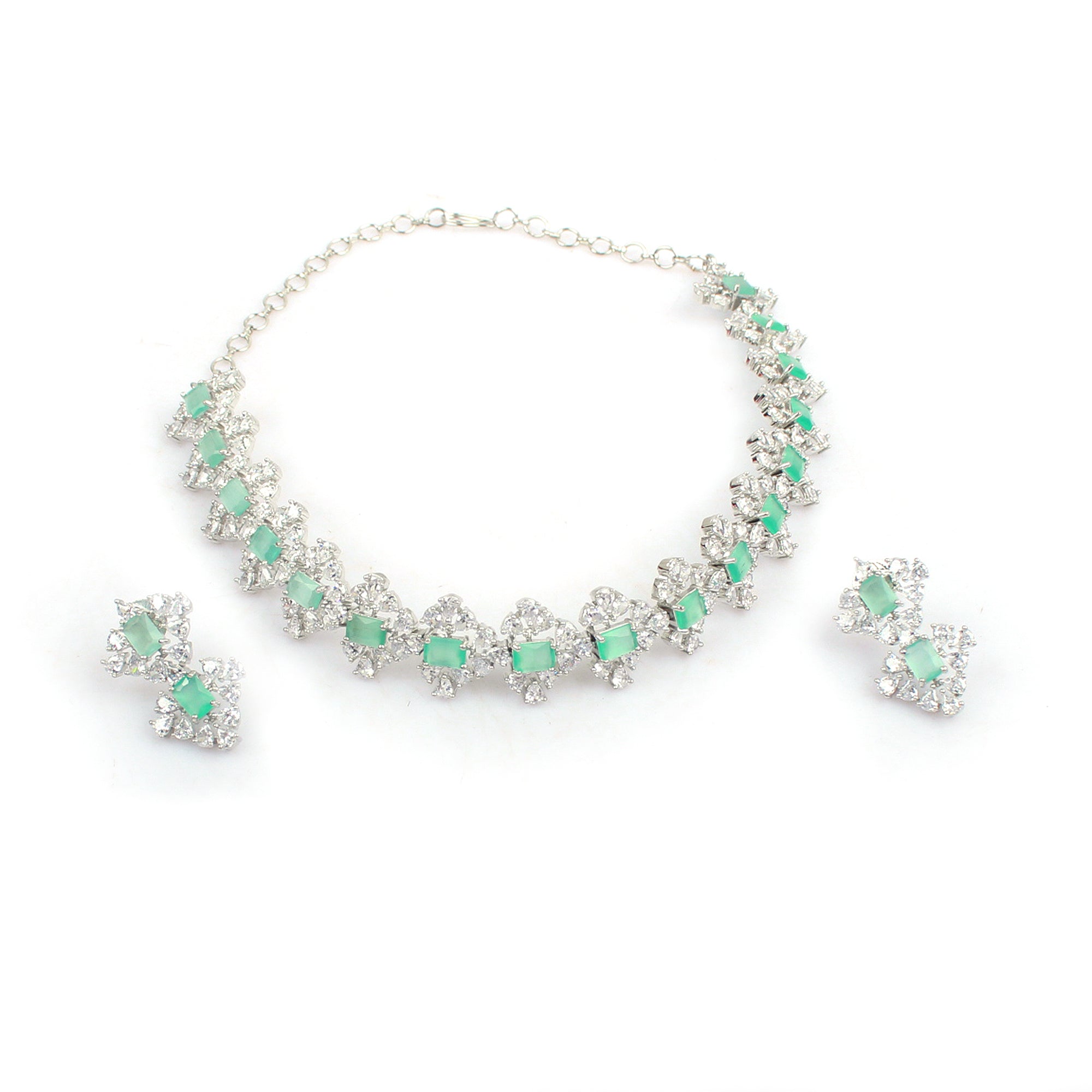 Dorothy Mint Blue Designer Choker Set