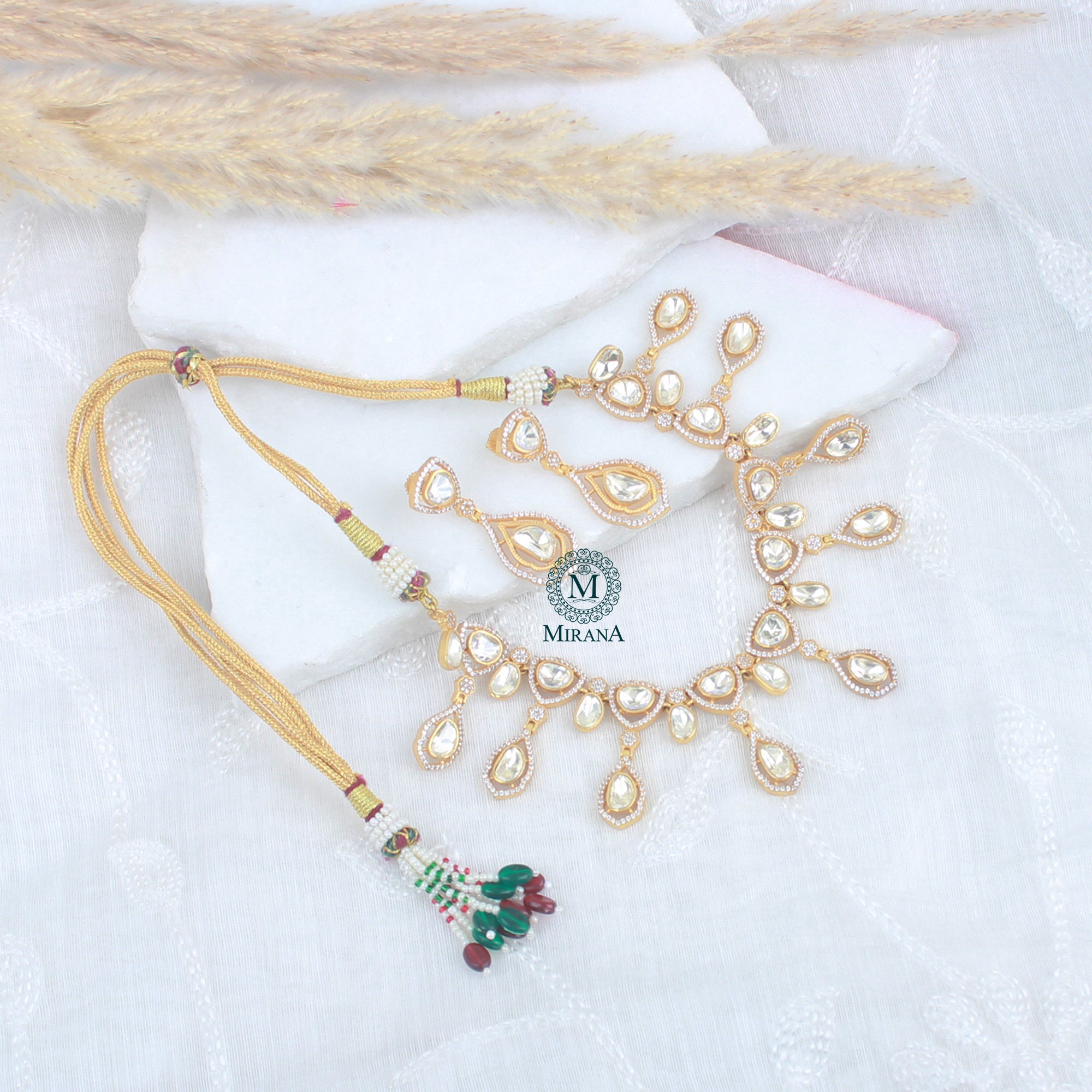 Reena Moissanite Designer Choker Set