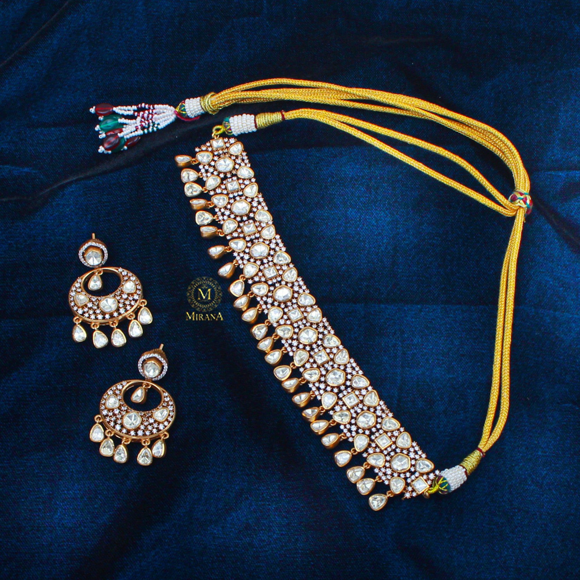 Srika Moissanite Designer Choker Set