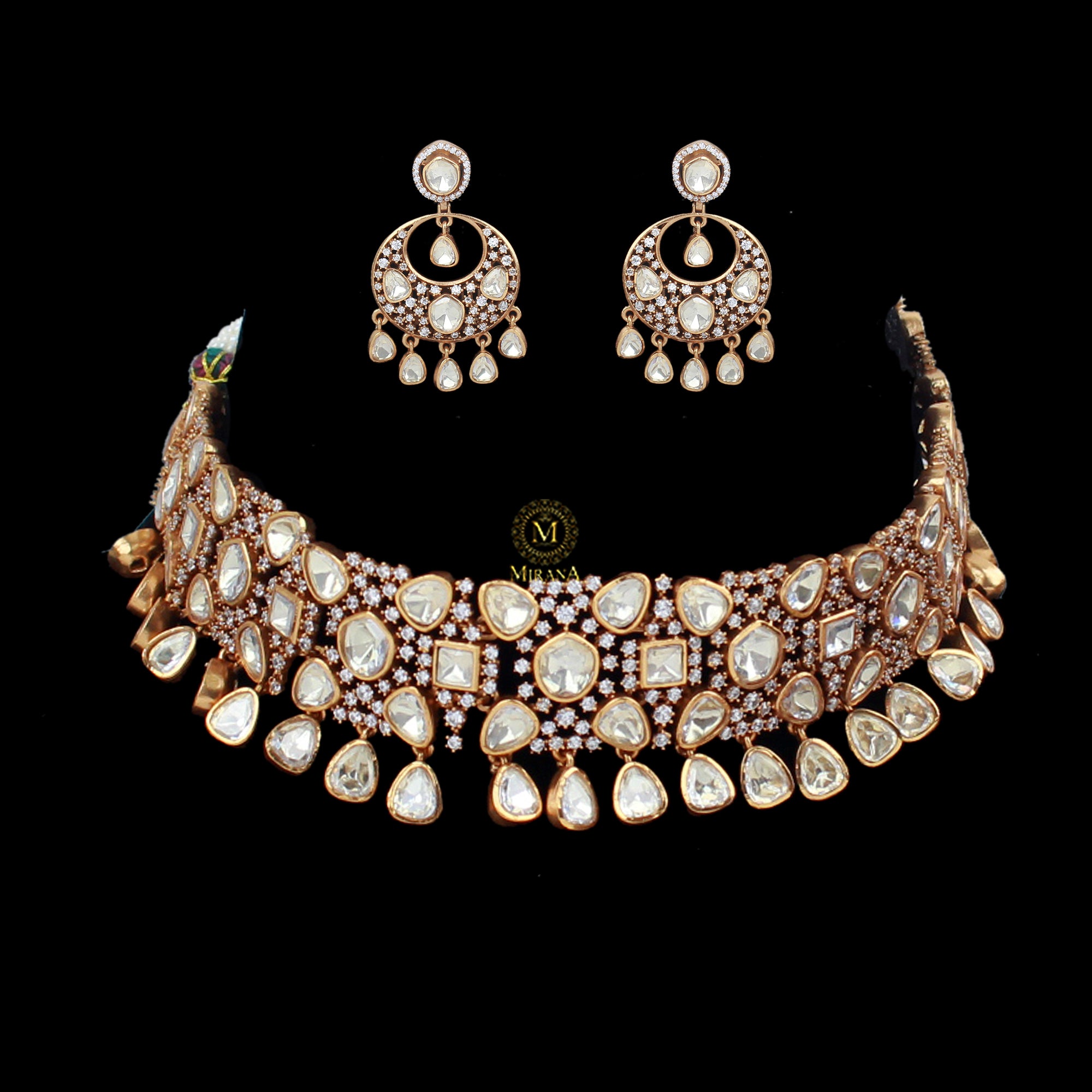 Srika Moissanite Designer Choker Set