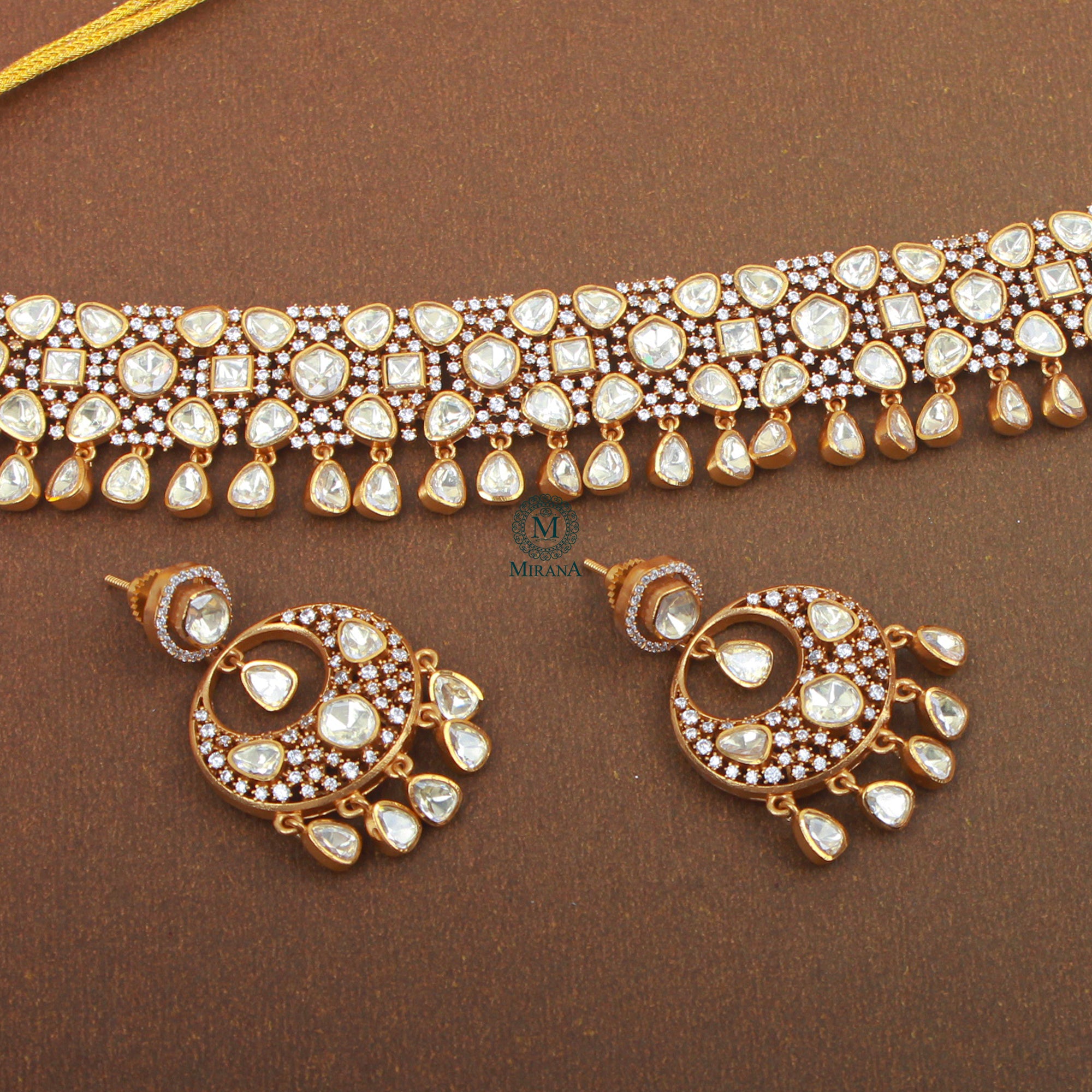 Srika Moissanite Designer Choker Set