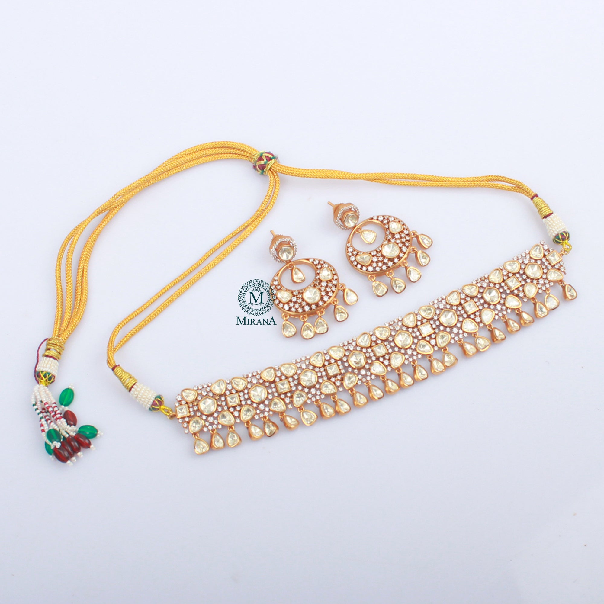 Srika Moissanite Designer Choker Set
