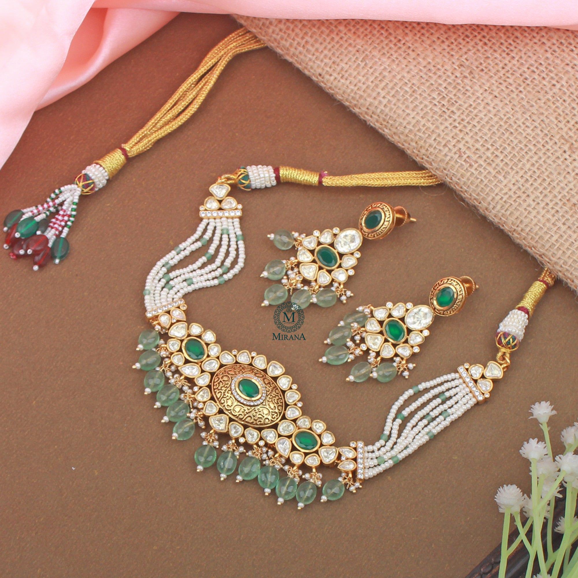 Kira Moissanite Designer Choker Set