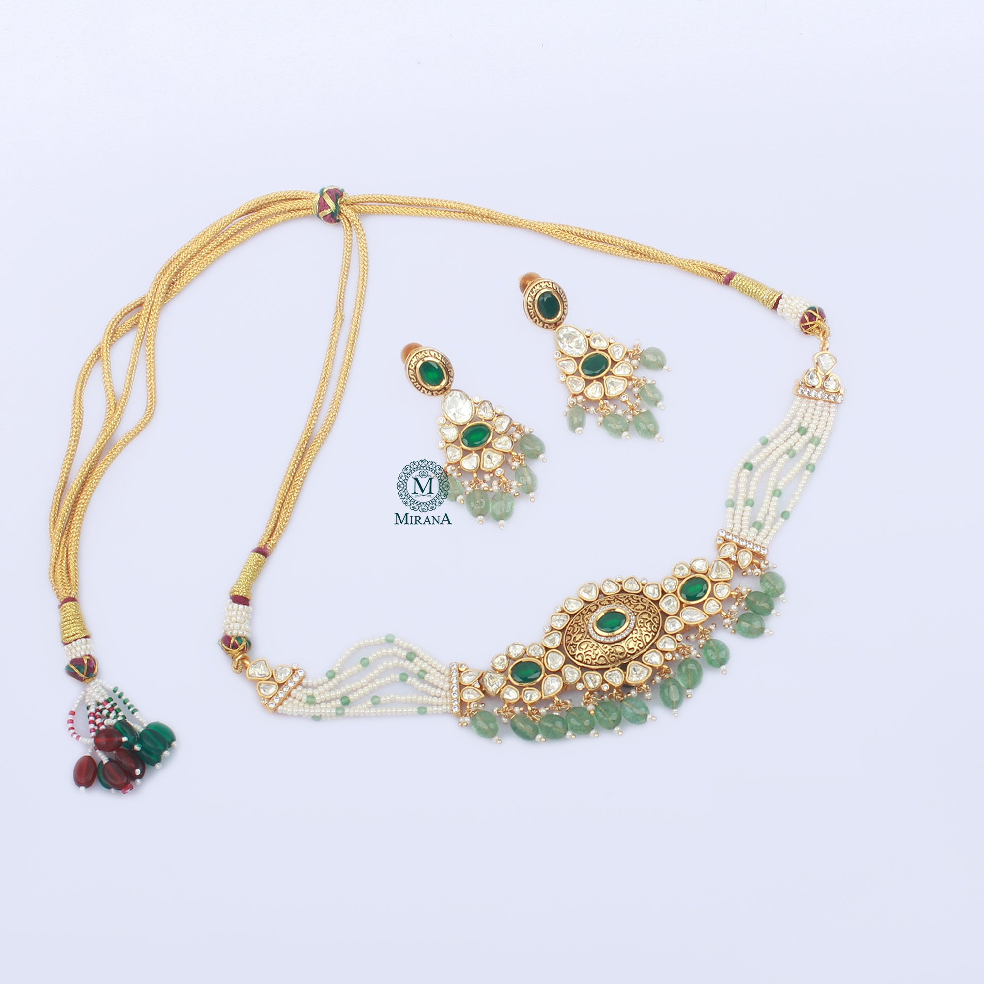 Kira Moissanite Designer Choker Set