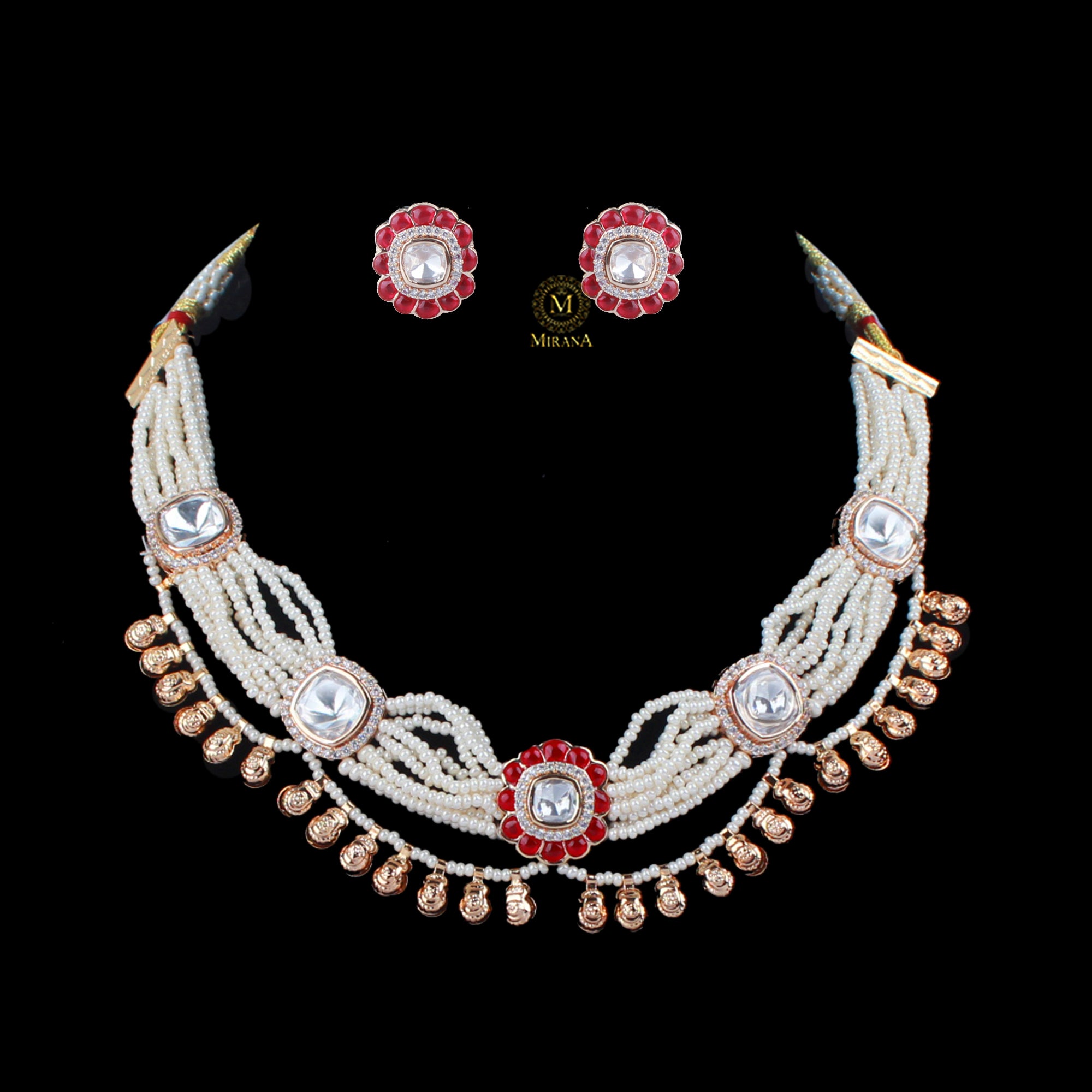 Zeesha Polki Designer Choker Set