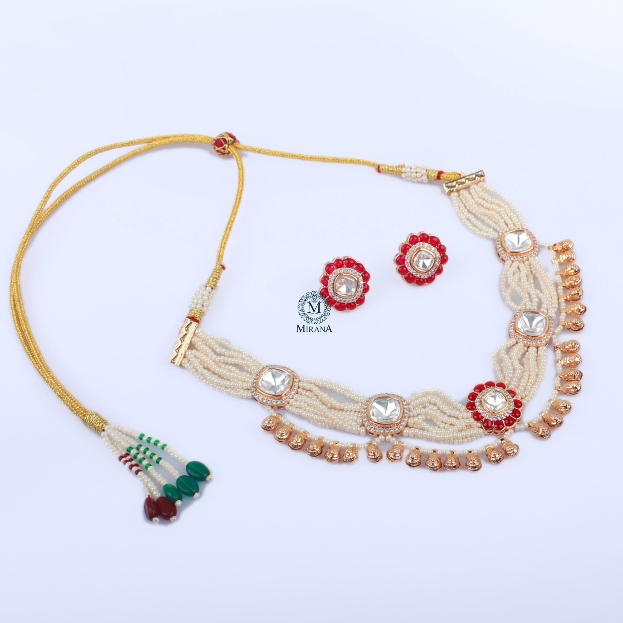 Zeesha Polki Designer Choker Set