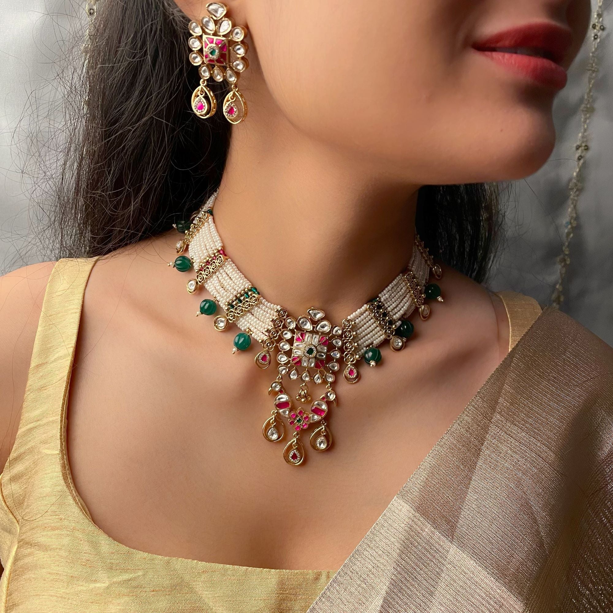 Suryashi Antique Designer Choker Set