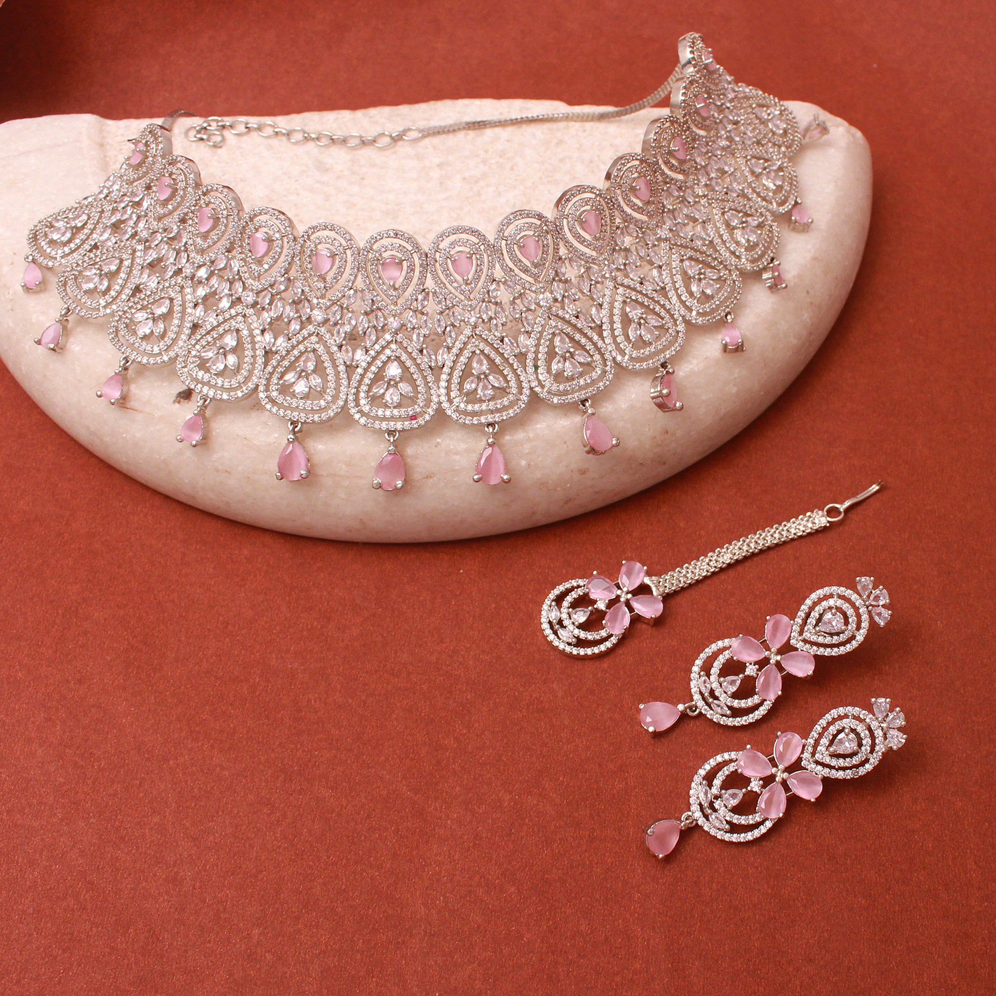 Hazel CZ Designer Choker Set