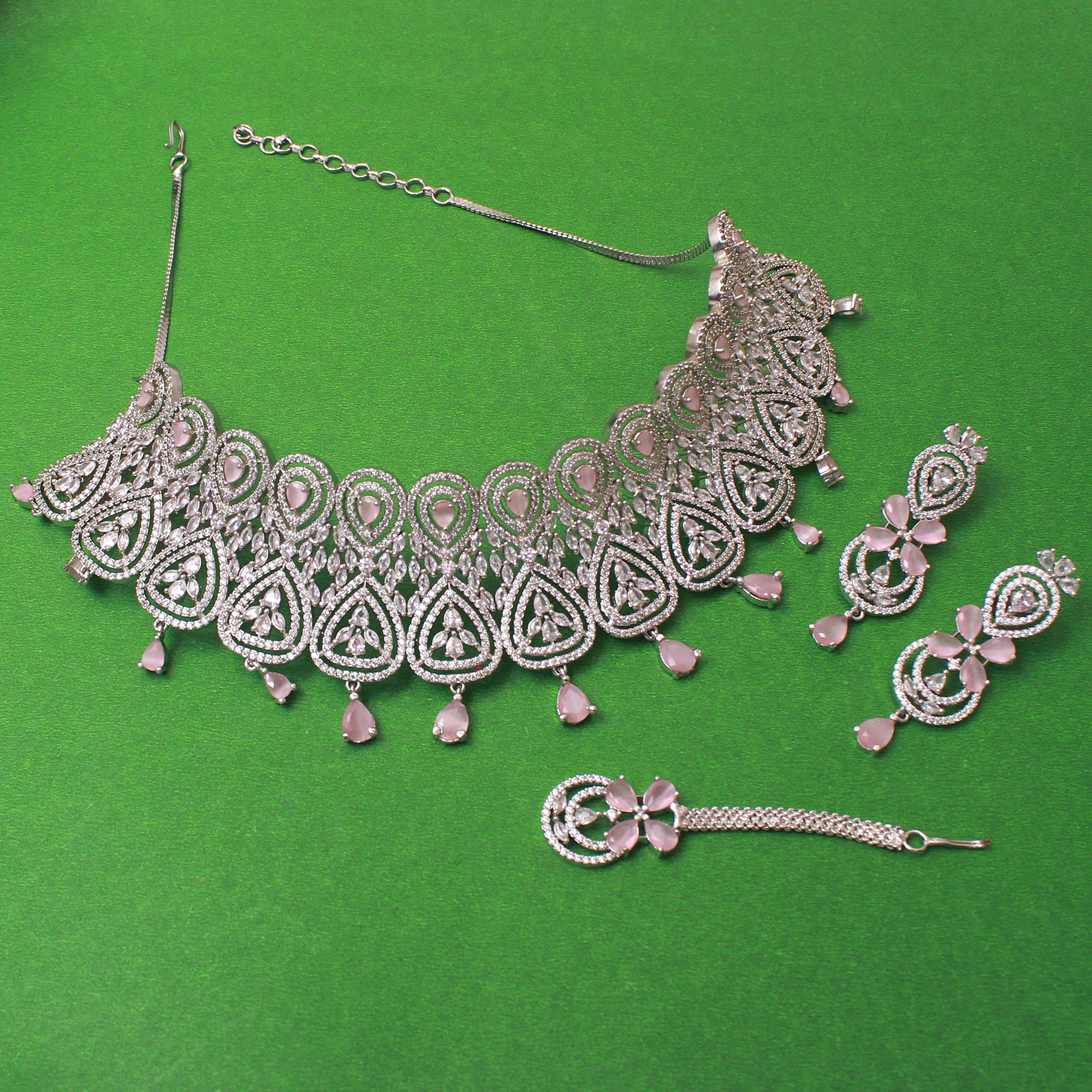 Hazel CZ Designer Choker Set