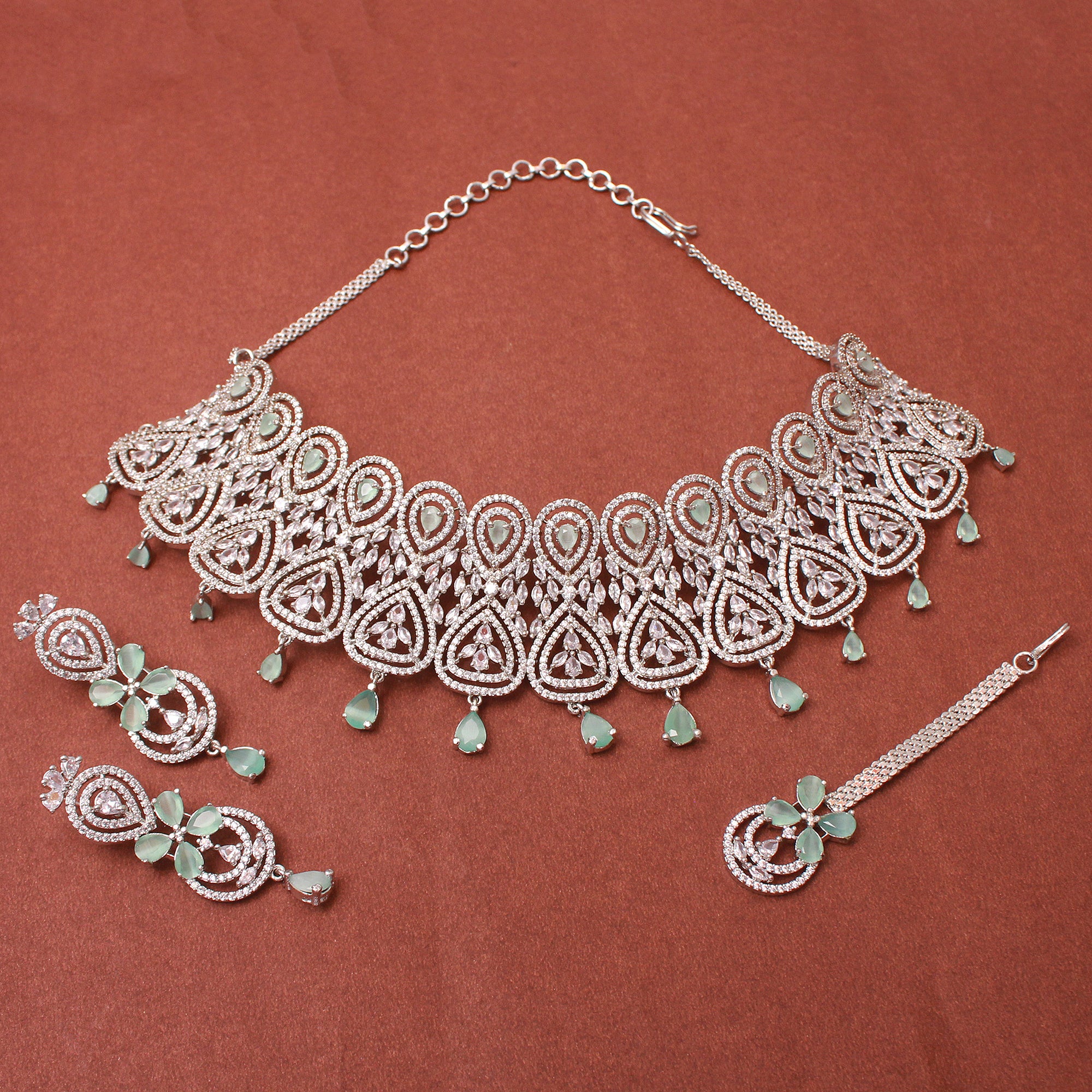 Hazel CZ Designer Choker Set